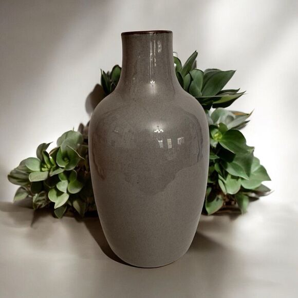 Modern Gray Ceramic Vase 12" – Hobby Lobby Home Decor, Matte Finish, Decorative - Picture 1 of 4